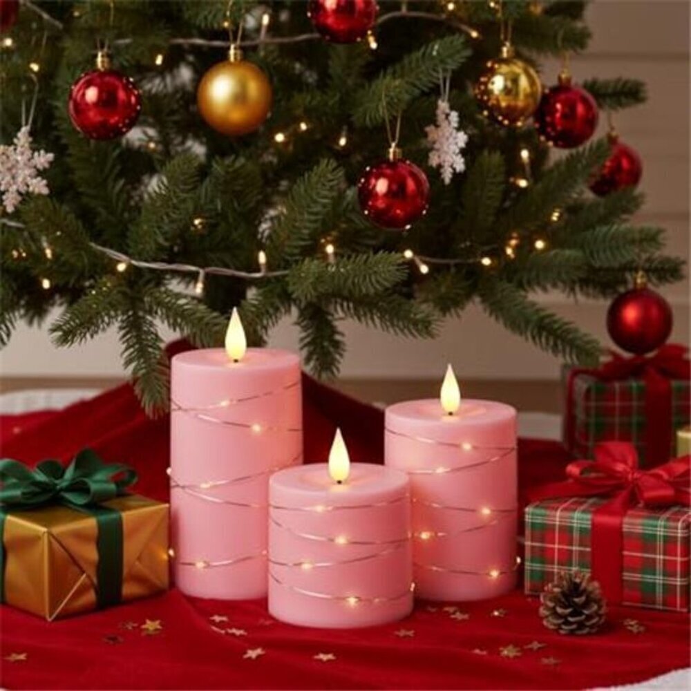 Battery Operated LED Candles Remote Timer Set - Picture 3 of 7